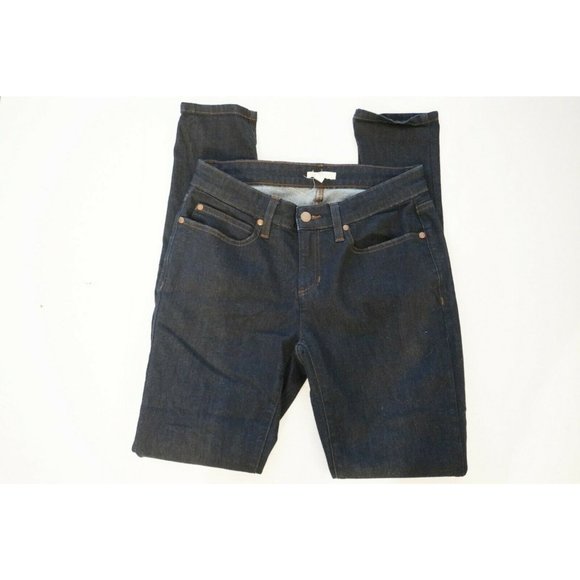 EILEEN FISHER Dark Wash Indigo Organic Cotton Jean - Picture 2 of 8